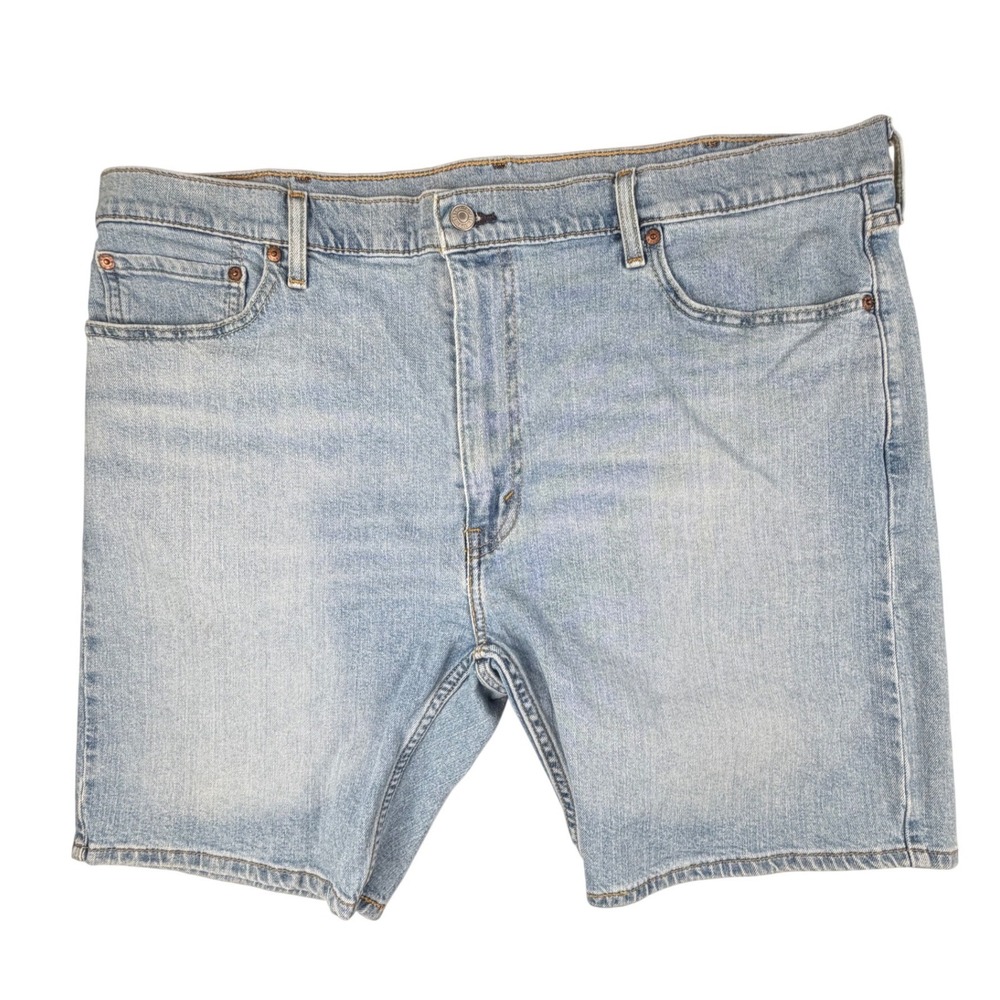 Levi Strauss 412 Slim Fit Denim Shorts Mens 42 Light Wash Blue 39387-0039